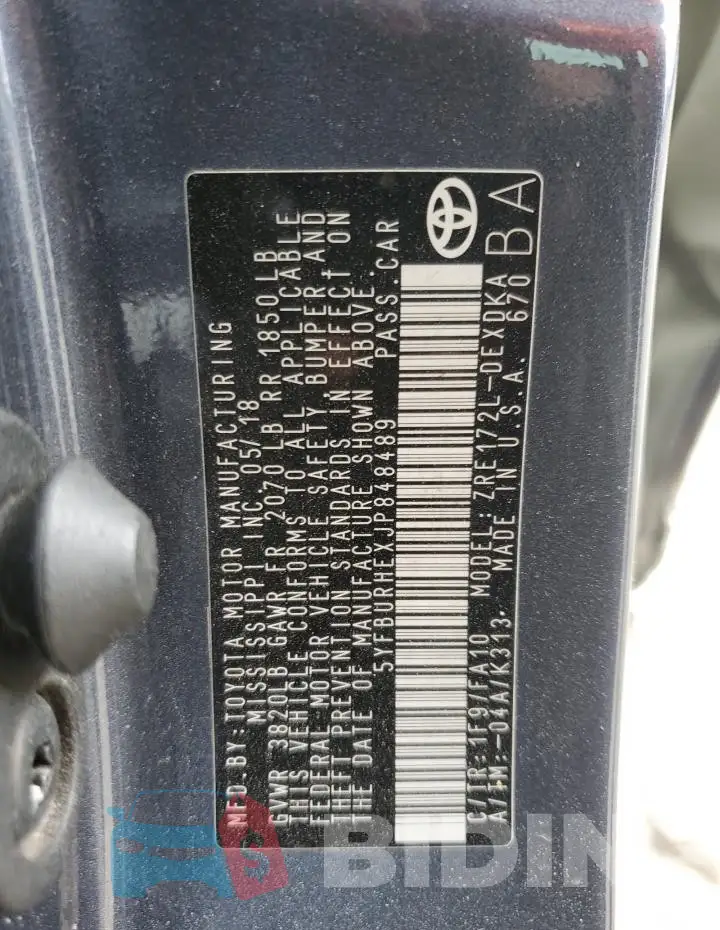 5YFBURHEXJP848489 Photo# 12