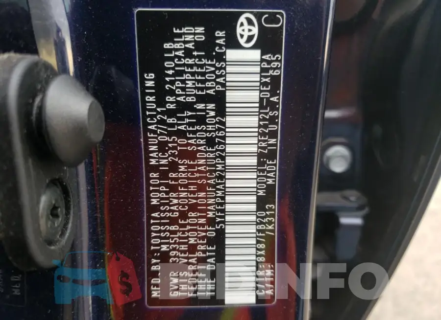 5YFEPMAE2MP267672 Photo# 13