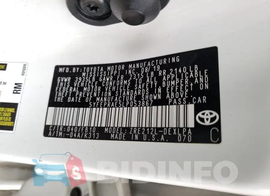 5YFEPRAE5LP053867 Photo# 12