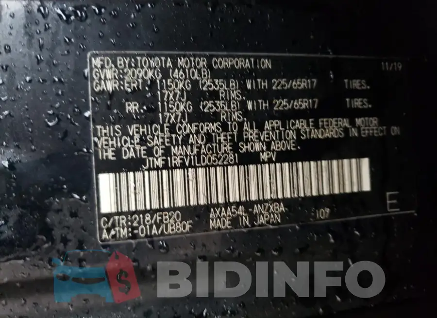 JTMF1RFV1LD052281 Photo# 12