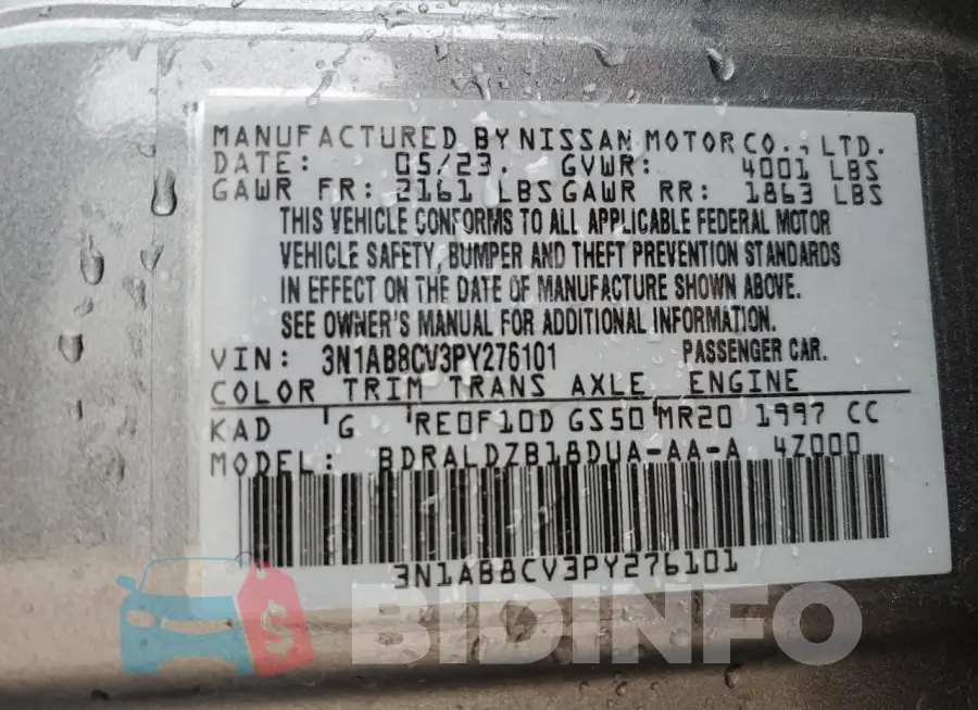 3N1AB8CV3PY276101 Photo# 12
