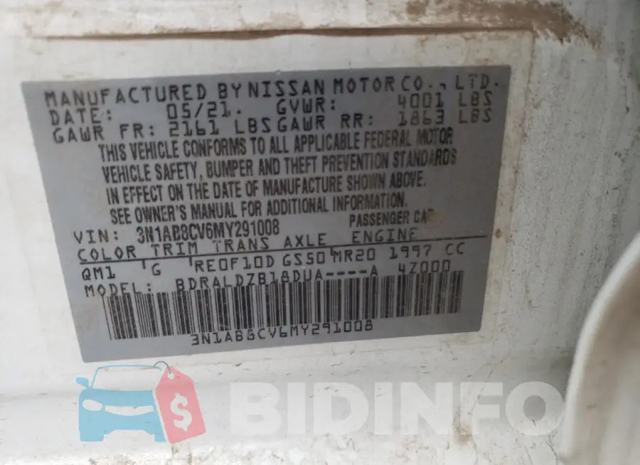 3N1AB8CV6MY291008 Photo# 13