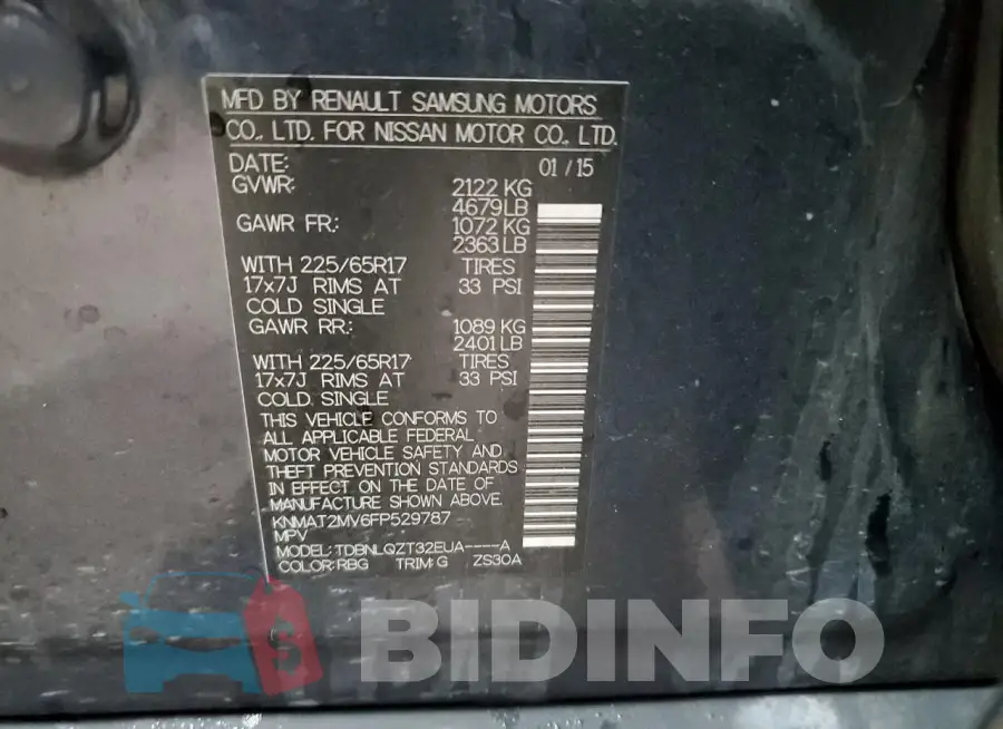 KNMAT2MV6FP529787 Photo# 13