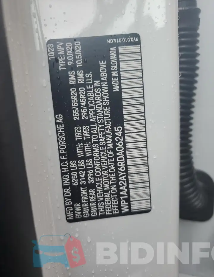 WP1AA2AY6RDA06245 Photo# 14