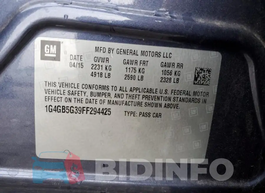 1G4GB5G39FF294425 Photo# 13