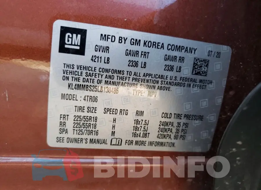 KL4MMBS25LB130486 Photo# 12