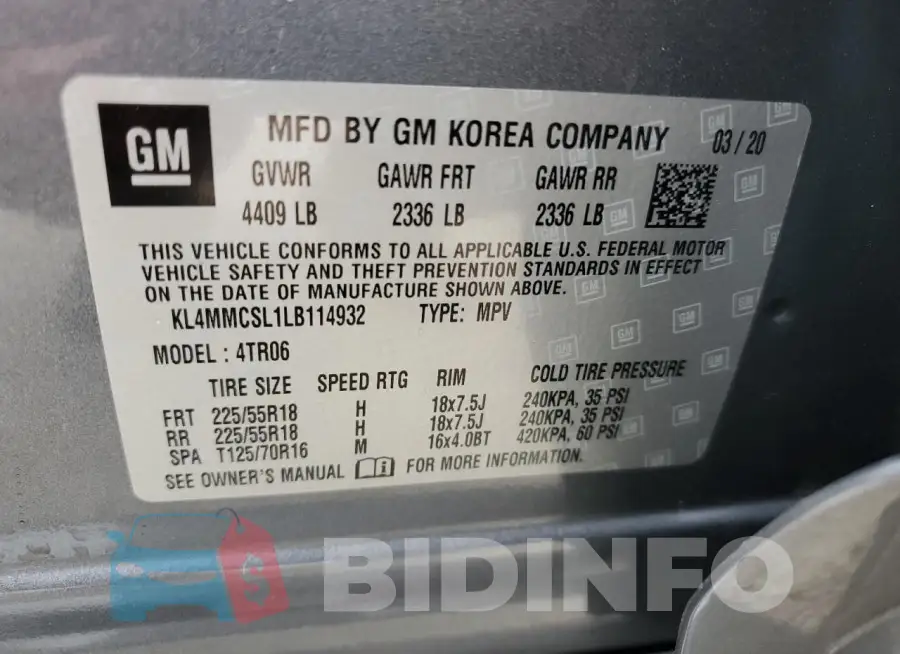 KL4MMCSL1LB114932 Photo# 14