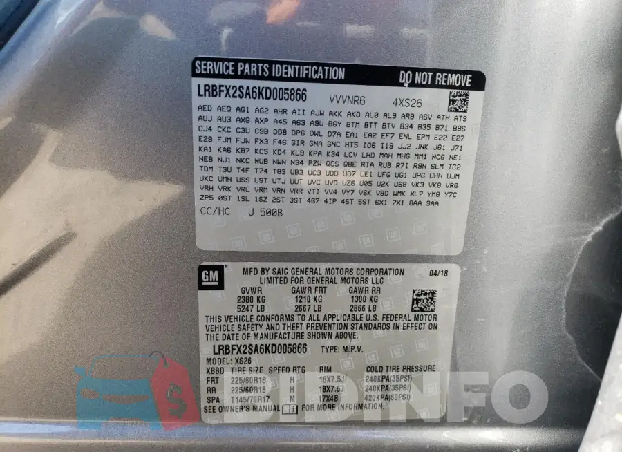 LRBFX2SA6KD005866 Photo# 12