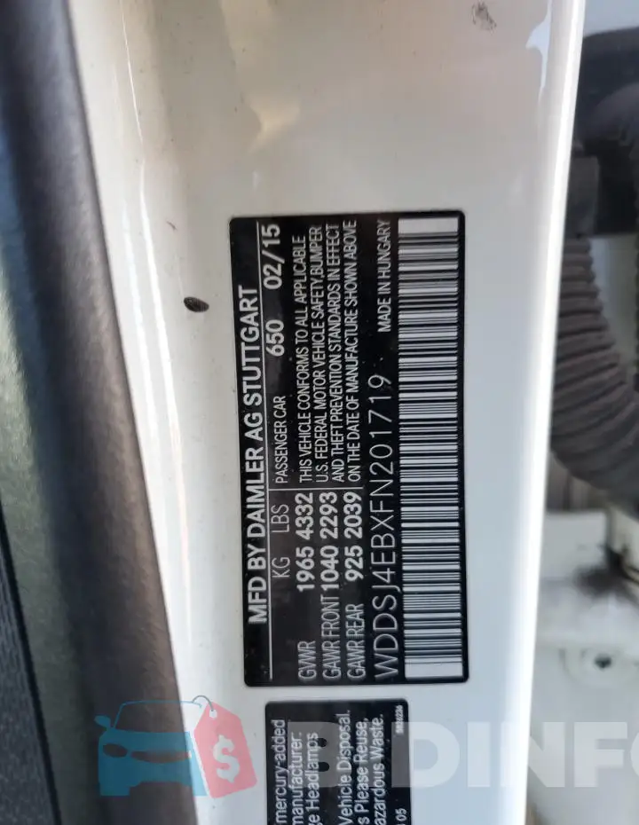 WDDSJ4EBXFN201719 Photo# 12