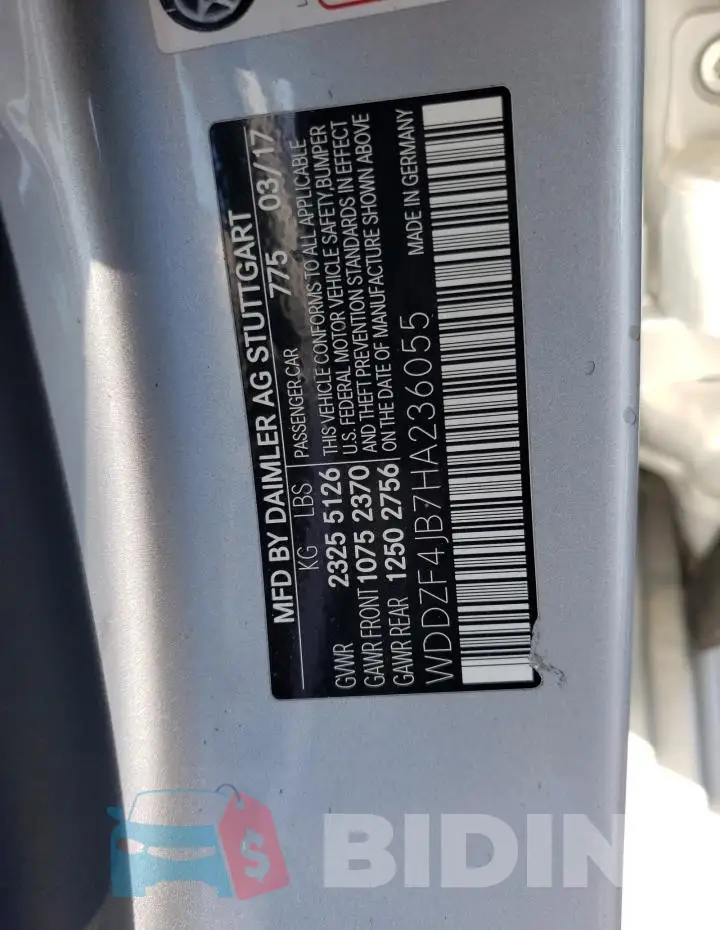 WDDZF4JB7HA236055 Photo# 12