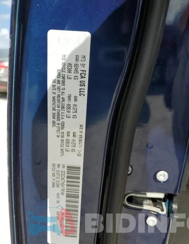 2C3CDXCTXGH178749 Photo# 12