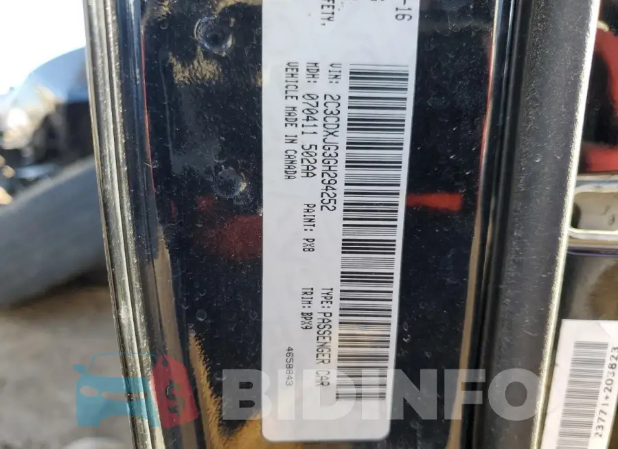 2C3CDXJG3GH294252 Photo# 12