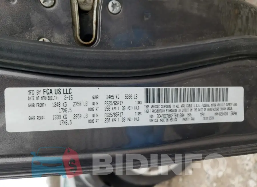 3C4PDCABXFT641284 Photo# 13