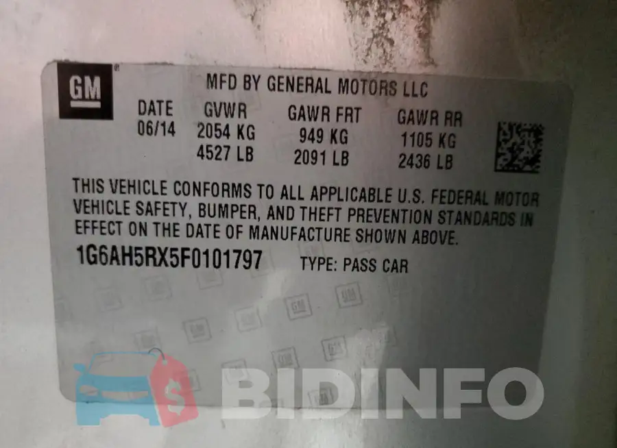 1G6AH5RX5F0101797 Photo# 12