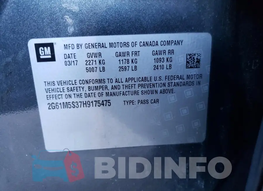 2G61M5S37H9175475 Photo# 12