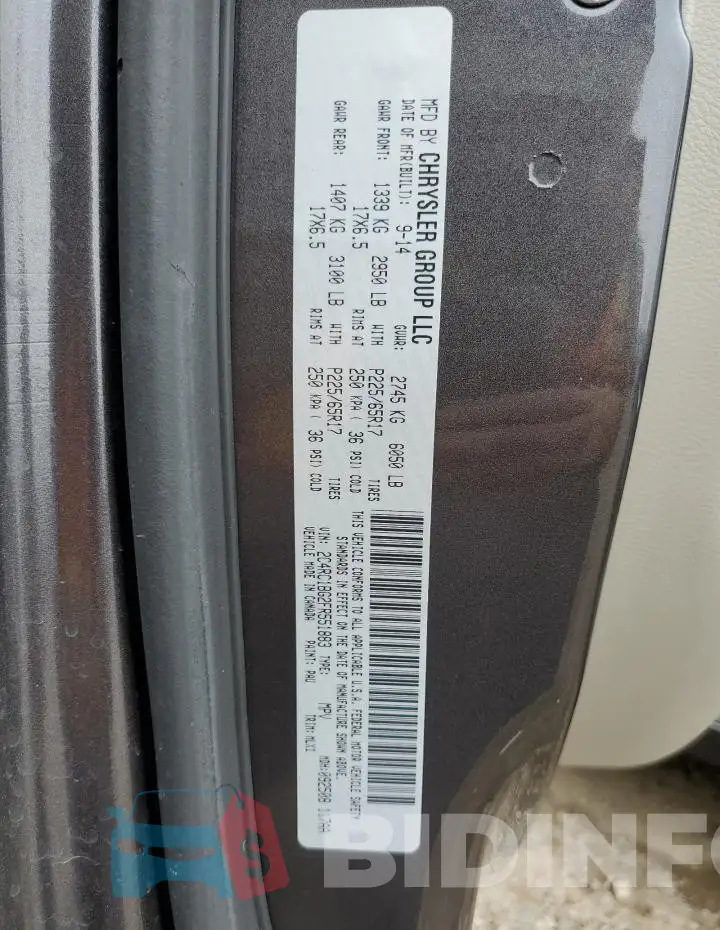 2C4RC1BG2FR551883 Photo# 14