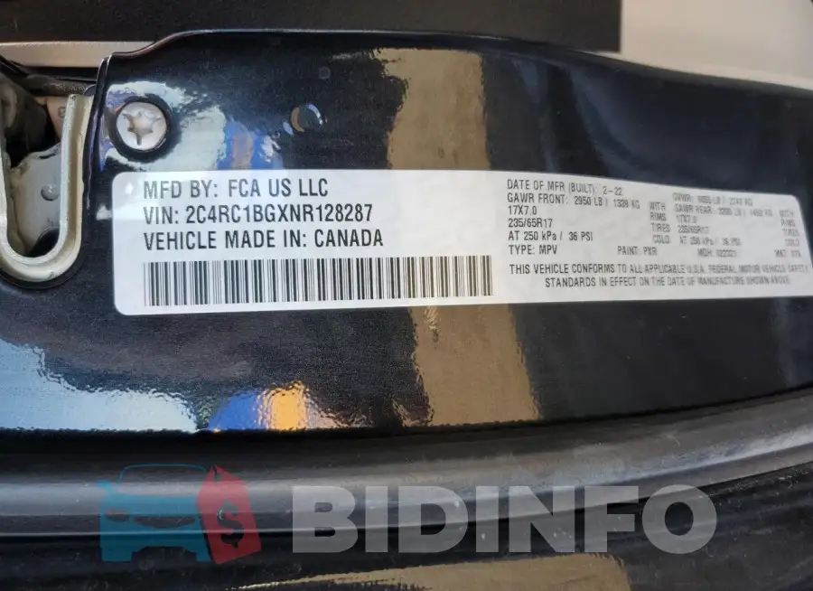 2C4RC1BGXNR128287 Photo# 13