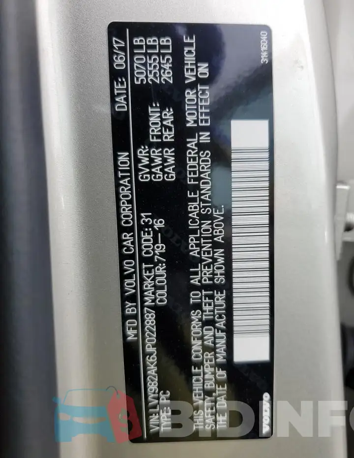LVY982AK6JP022887 Photo# 13