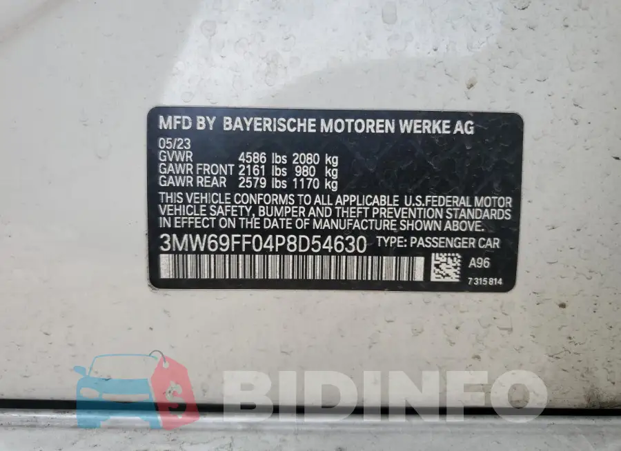 3MW69FF04P8D54630 Photo# 12