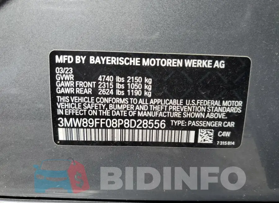 3MW89FF08P8D28556 Photo# 13
