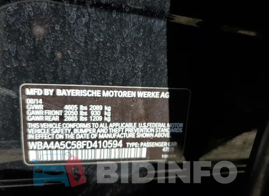WBA4A5C58FD410594 Photo# 12