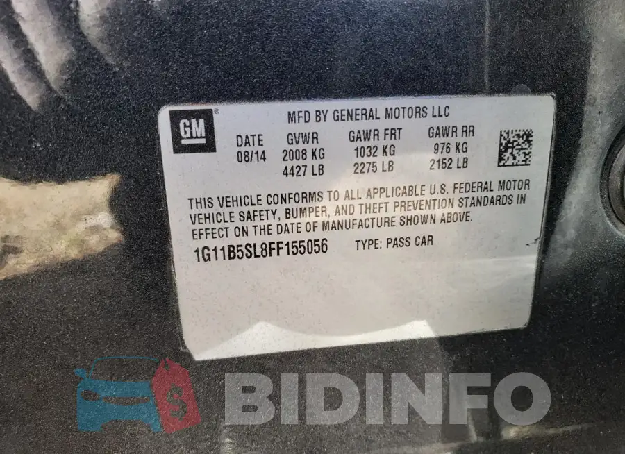 1G11B5SL8FF155056 Photo# 12