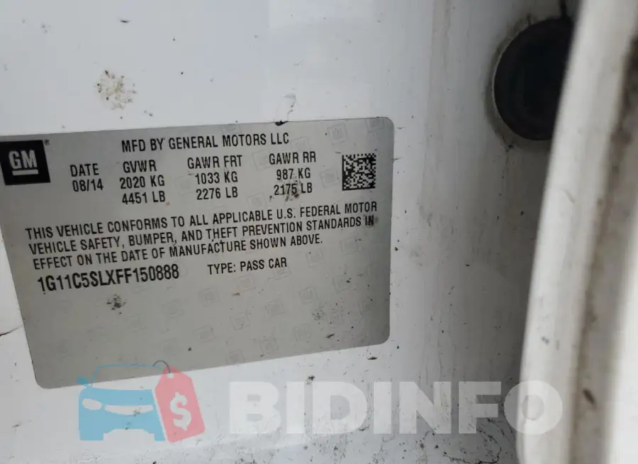 1G11C5SLXFF150888 Photo# 12