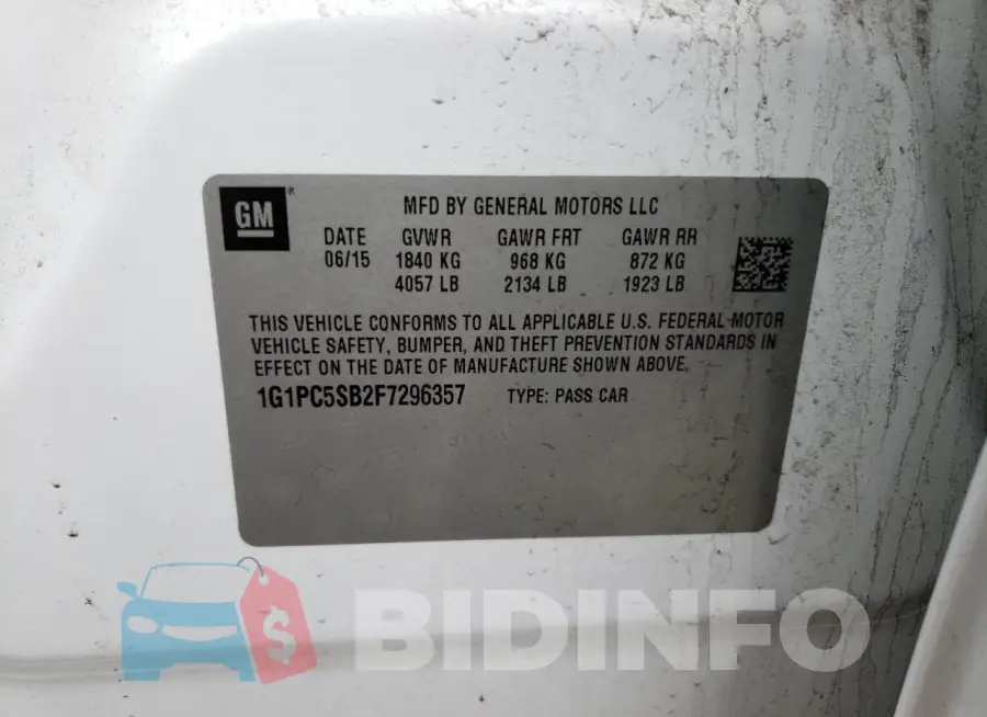 1G1PC5SB2F7296357 Photo# 12