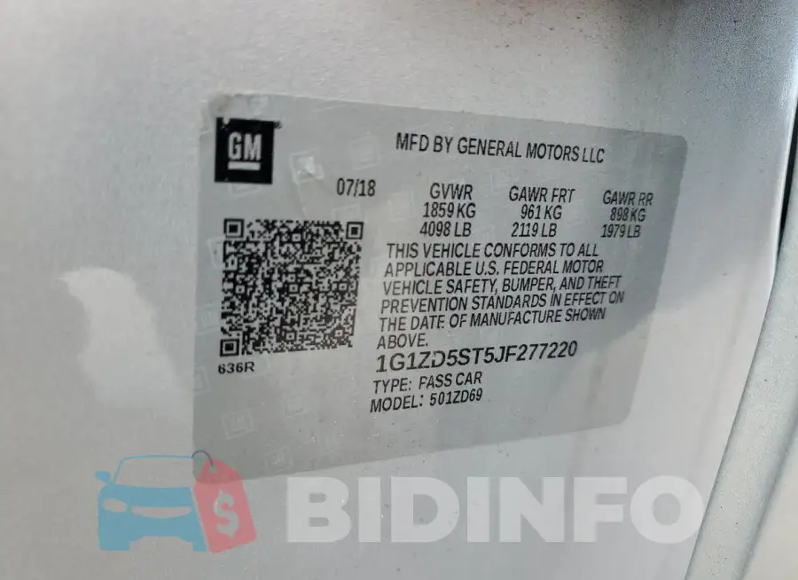 1G1ZD5ST5JF277220 Photo# 13