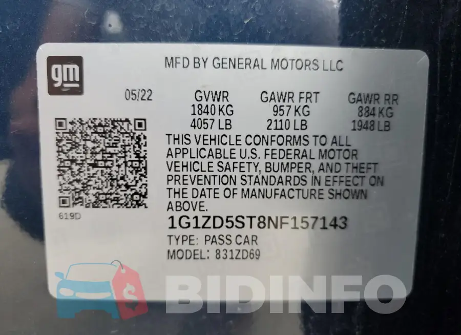 1G1ZD5ST8NF157143 Photo# 12