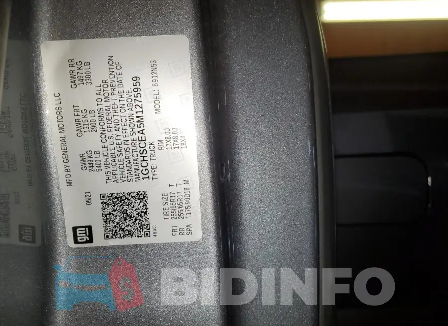 1GCHSCEA5M1275959 Photo# 12