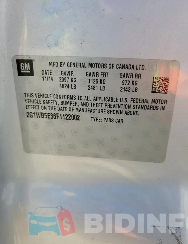 2G1WB5E36F1122002 Photo# 13