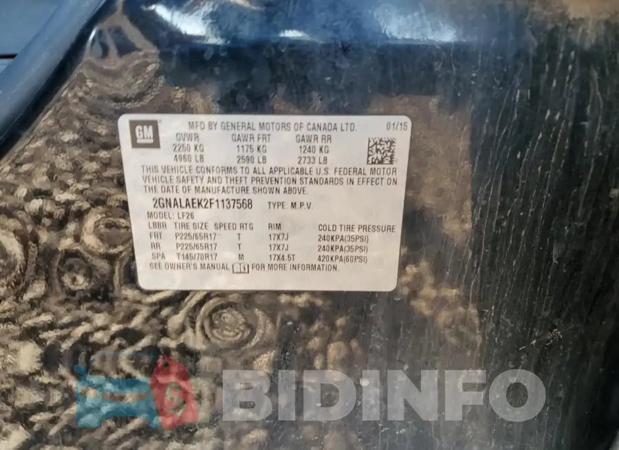 2GNALAEK2F1137568 Photo# 13
