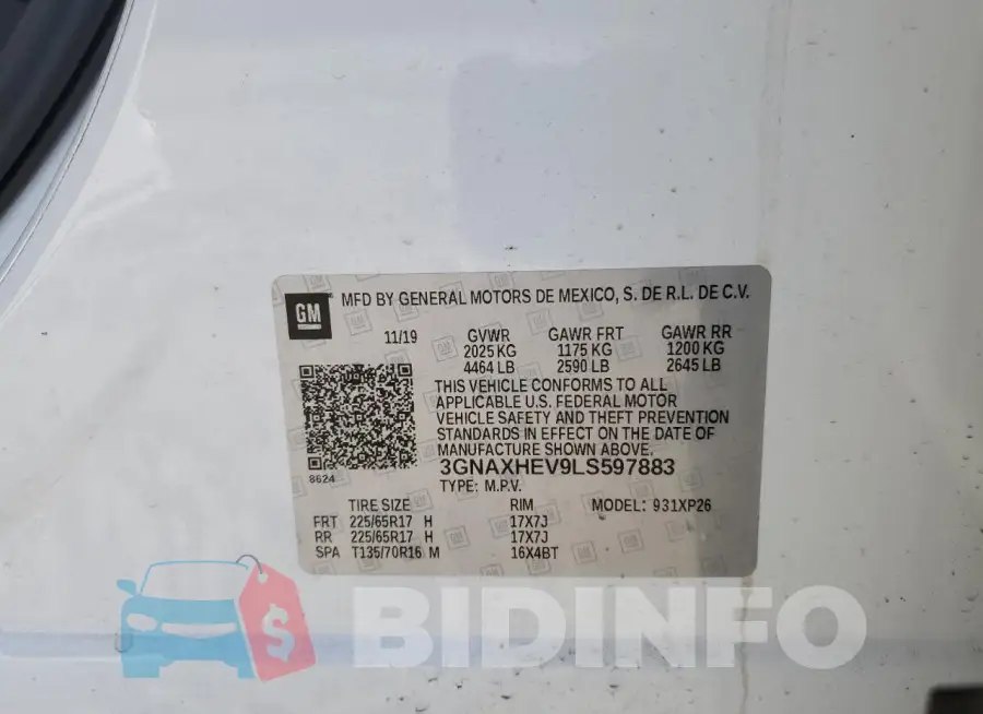 3GNAXHEV9LS597883 Photo# 13
