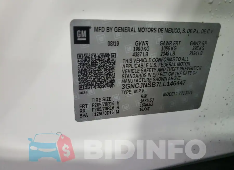 3GNCJNSB7LL146447 Photo# 13