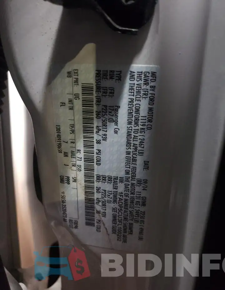 1FADP5CU3FL100292 Photo# 12