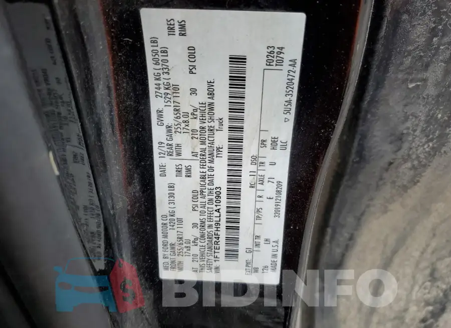 1FTER4FH9LLA10903 Photo# 12