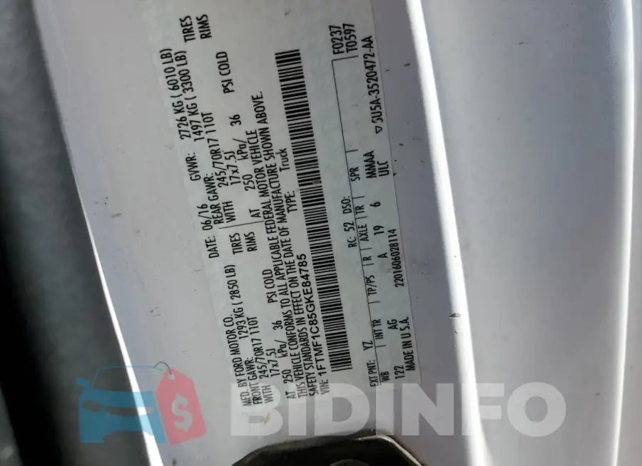 1FTMF1C85GKE84785 Photo# 12