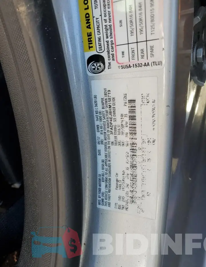 3FADP4EJ8HM158719 Photo# 12