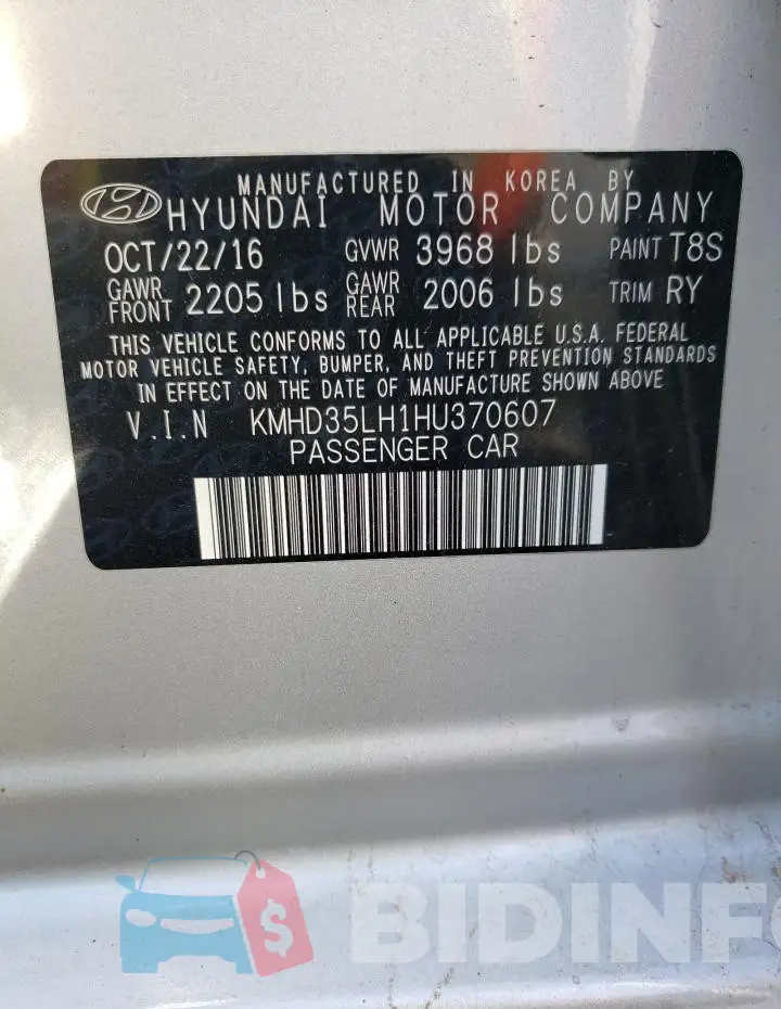 KMHD35LH1HU370607 Photo# 13
