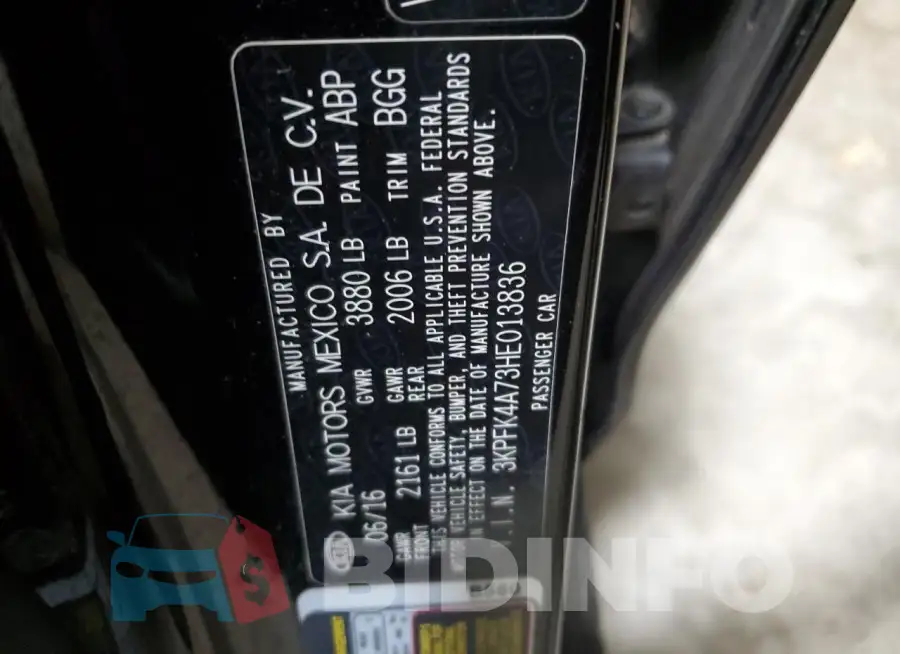 3KPFK4A73HE013836 Photo# 12