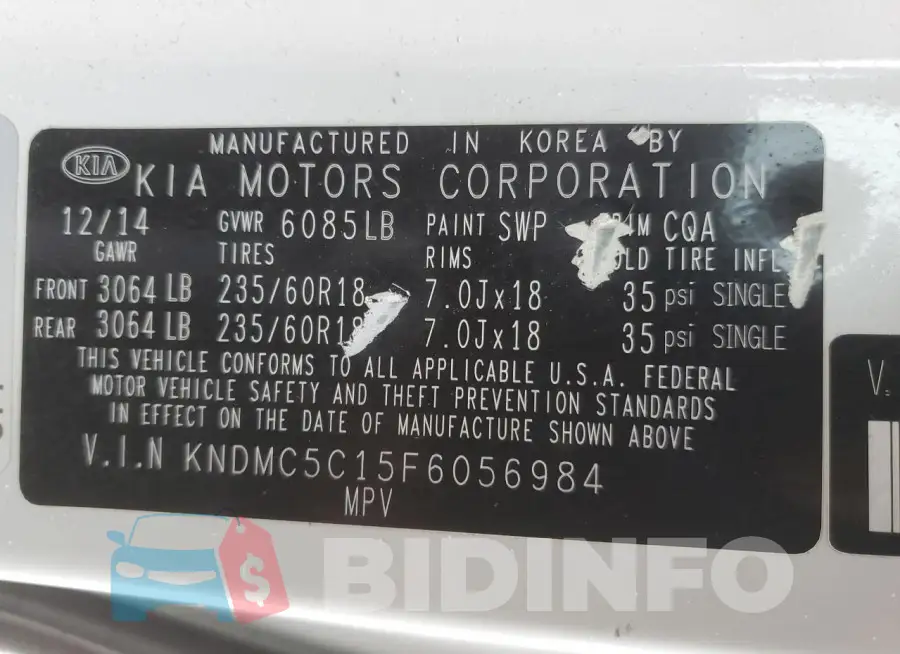 KNDMC5C15F6056984 Photo# 13
