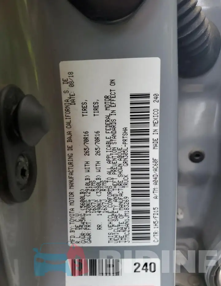 3TMCZ5AN1JM183269 Photo# 12