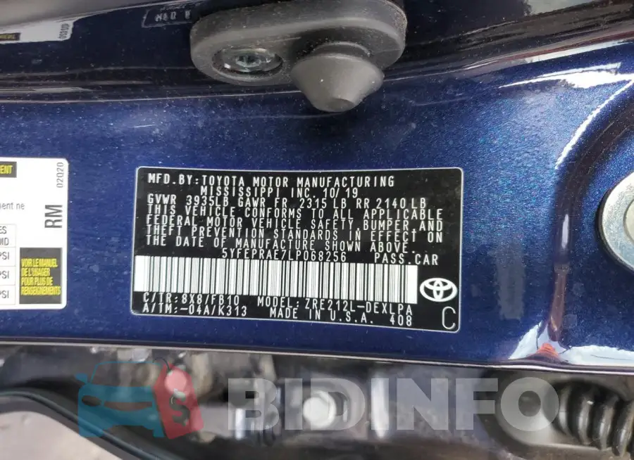 5YFEPRAE7LP068256 Photo# 13