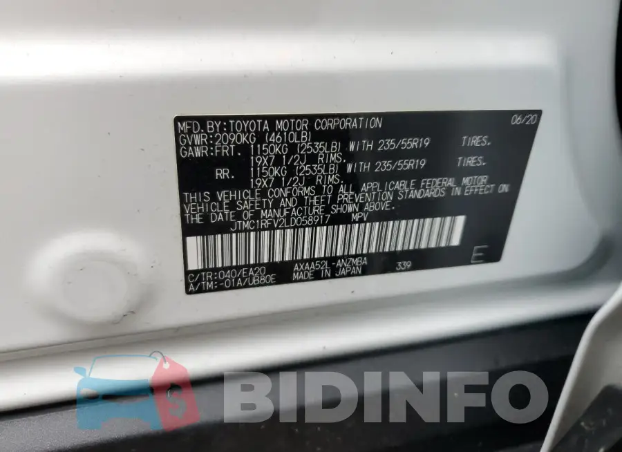 JTMC1RFV2LD058917 Photo# 12