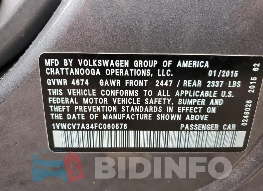 1VWCV7A34FC060576 Photo# 13