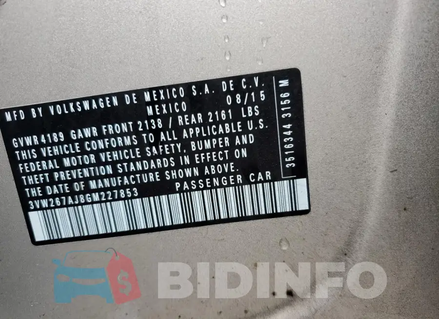 3VW267AJ8GM227853 Photo# 13