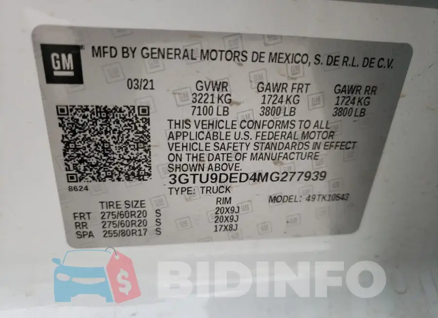 3GTU9DED4MG277939 Photo# 12