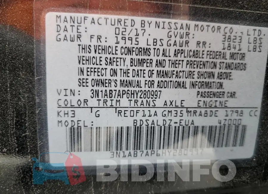 3N1AB7AP6HY280997 Photo# 12