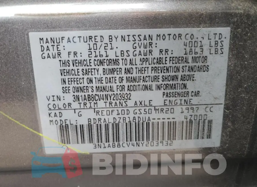 3N1AB8CV4NY203932 Photo# 12